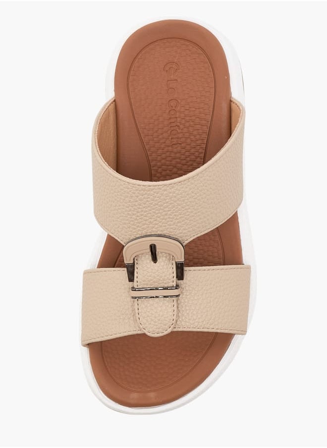 Boys Textured Slip-On Arabic Sandal