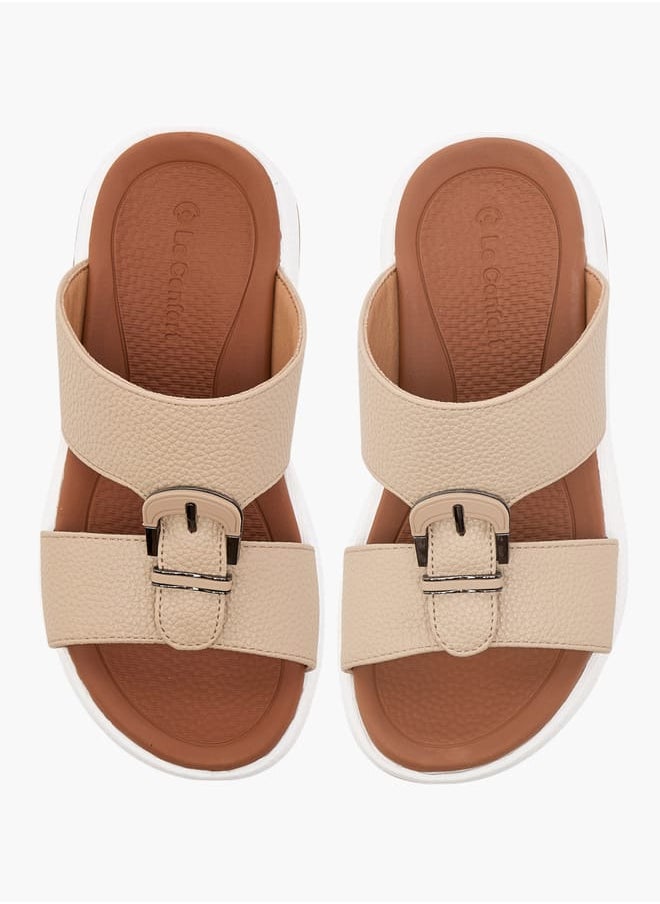 Boys Textured Slip-On Arabic Sandal