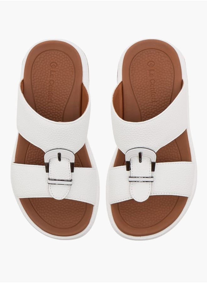 Boys Textured Slip-On Arabic Sandal