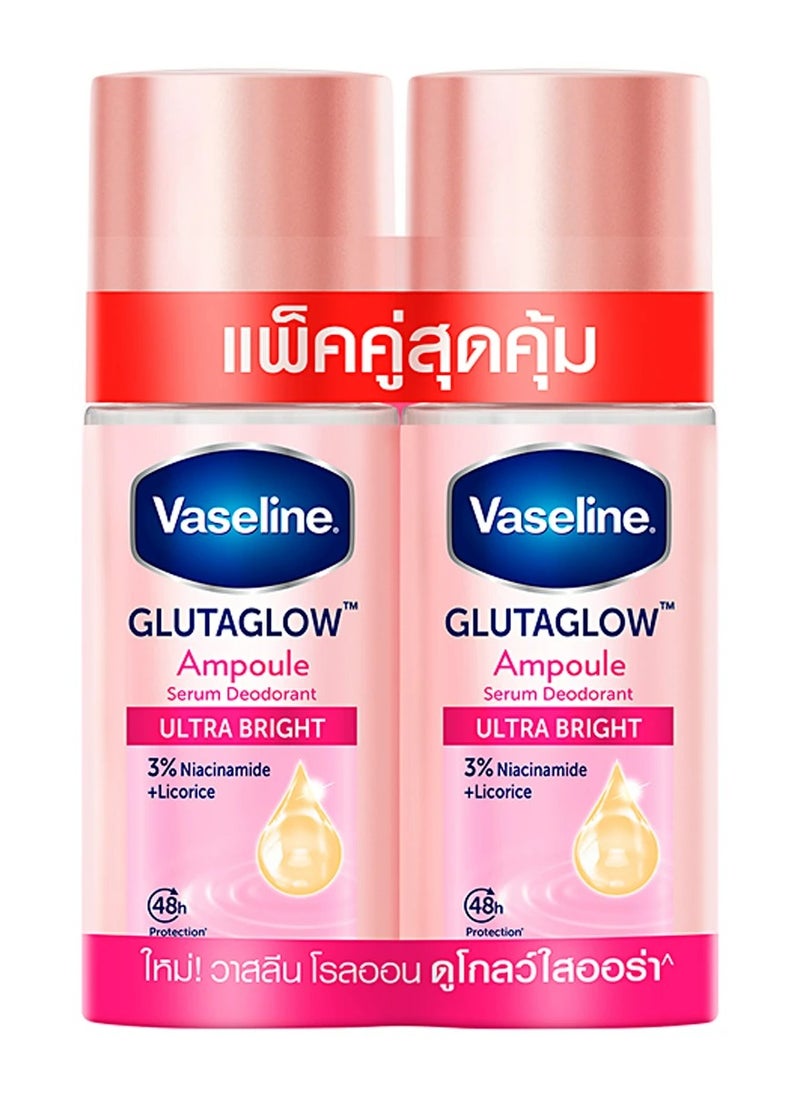 Glutaglow Ultra Bright Ampoule Serum Deodorant 45 ML 2 Pcs