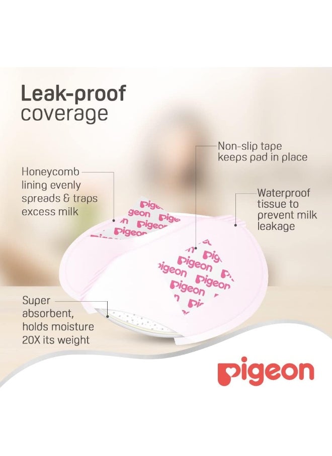Breast Pad, Honeycomb, Ultra-Slim And Light, Leak Proof Coverage, Quick Absorbency, 60 Pcs, White
