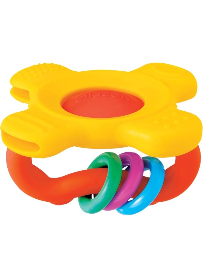 Training Teether, Soft Handle And Teething Pad, Bpa Free, Step 2, Red