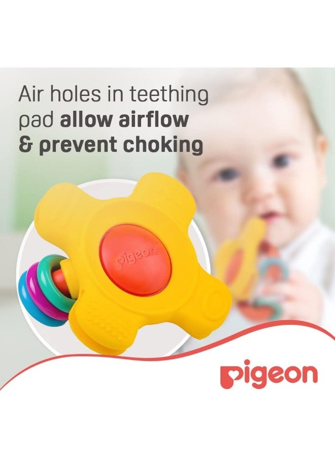 Training Teether, Soft Handle And Teething Pad, Bpa Free, Step 2, Red