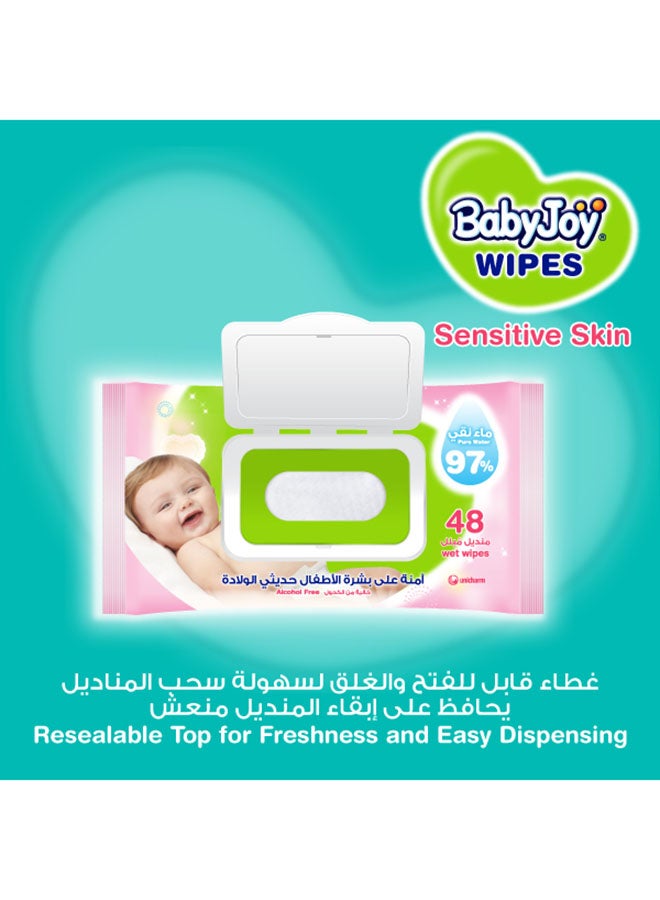 Sensitive Skin 97% Pure Water Unscented Mega Pack 192 Wipes