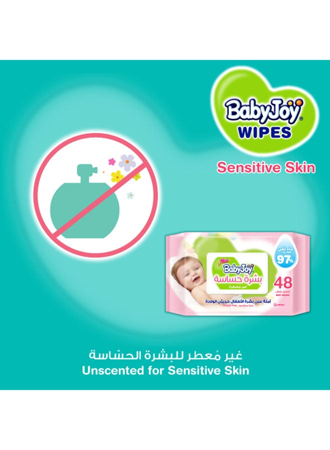 Sensitive Skin 97% Pure Water Unscented Mega Pack 192 Wipes