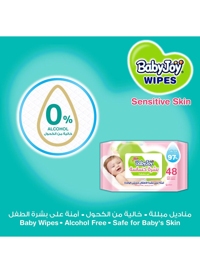 Sensitive Skin 97% Pure Water Unscented Mega Pack 192 Wipes