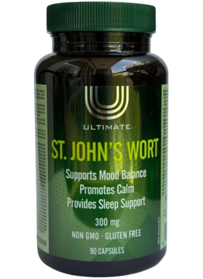 Ultimate St. John's Wort - Supports Mood Balance - 300 mg - 90 Capsules - Non GMO