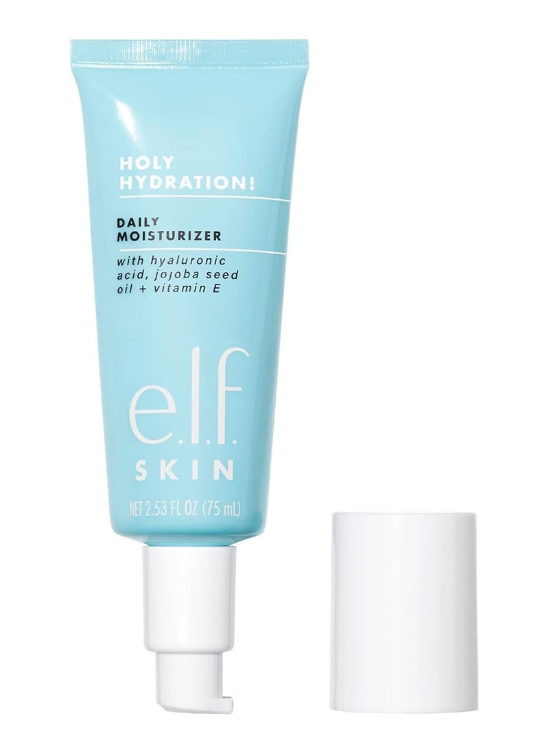 e.l.f. SKIN Daily Hydration Moisturizer, Ultra-Hydrating Formula, Infused with Aloe, Jojoba Oil & Shea Butter, Vegan & Cruelty-Free, 2.53 Fl Oz