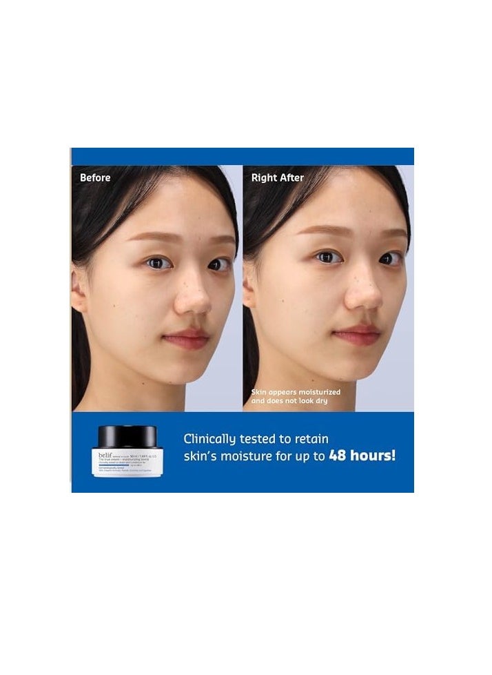 belif Moisturizing Bomb – Daily Ceramide Moisturizer with Peptide & Squalane, 48hr Hydration & Anti-Aging Cream, Milky & Lightweight, Restores Skin Barrier, Korean Skincare