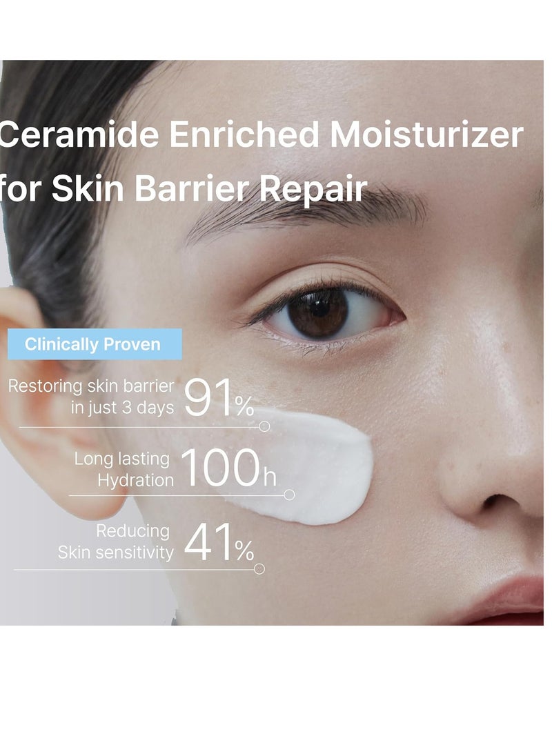 Illiyoon Ceramide Ato Concentrate Cream | Moisturizer for Dry & Sensitive Skin, 100hr Lasting Hydration, For Face & Body, Gentle for Infants, Moisture Barrier Repair, Vegan Certified, 6.76 fl.oz.