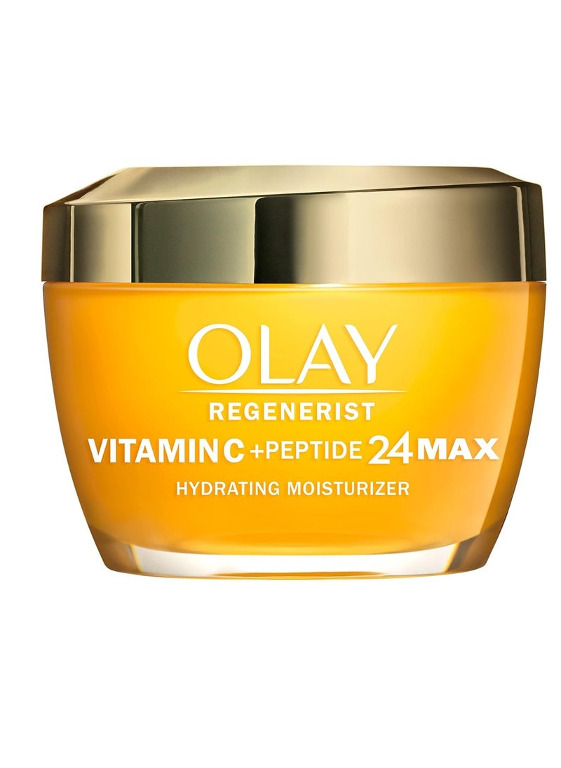 Olay Vitamin C MAX Face Moisturizer, Brightening Cream for Women, Hydrating, Evens Tone, Dark Spot & Hyperpigmentation Reduction, Glowing Skin Care - Niaciniamide, Peptides 1.7 Oz