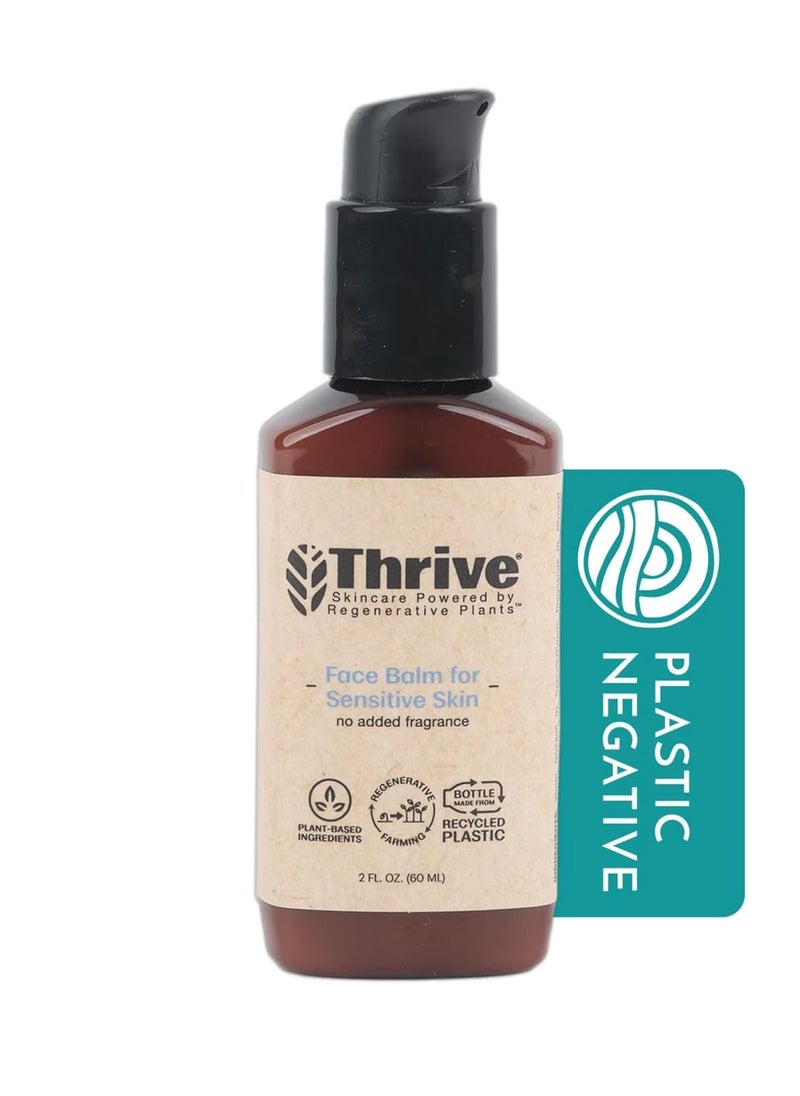 Thrive Natural Care All Natural Face Cream for Sensitive Skin - Facial Moisturizer Restores, Protects Skin & Helps Soothe Irritation, Face Lotion for Women & Men with Natural & Organic Ingredients