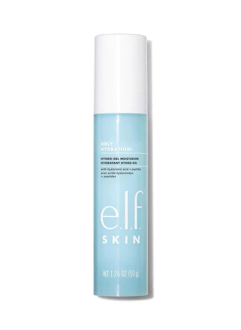 e.l.f. Holy Hydration! Hydro-Gel Moisturizer, Hydrates & Moisturizes Skin for a Plumped Up Complexion, Lightweight & Quick-Absorbing, White, 1.76 Oz