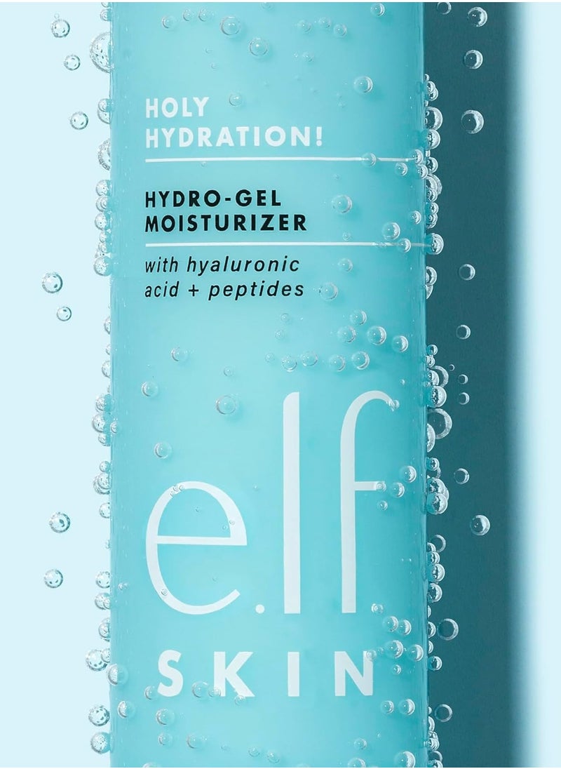 e.l.f. Holy Hydration! Hydro-Gel Moisturizer, Hydrates & Moisturizes Skin for a Plumped Up Complexion, Lightweight & Quick-Absorbing, White, 1.76 Oz