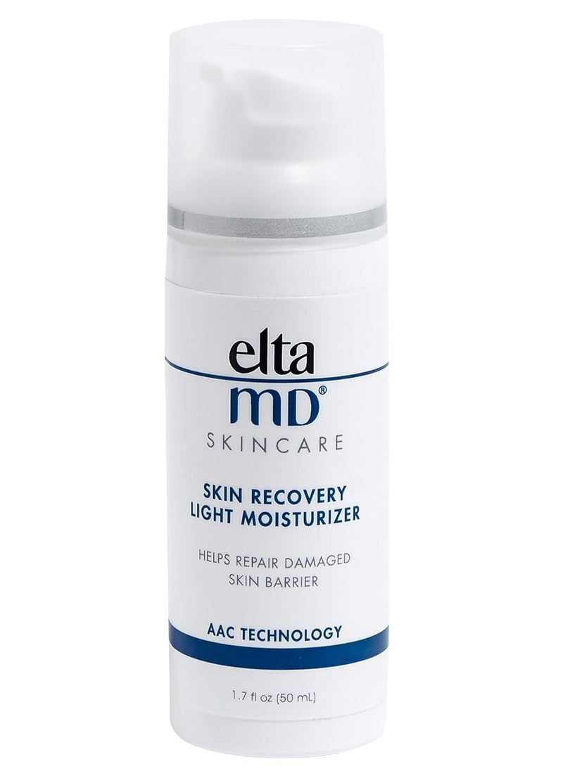 EltaMD Skin Recovery Light Face Moisturizer for Dry Skin, Oil Free Moisturizer for Face and Acne Prone Care, 1.7 oz Pump