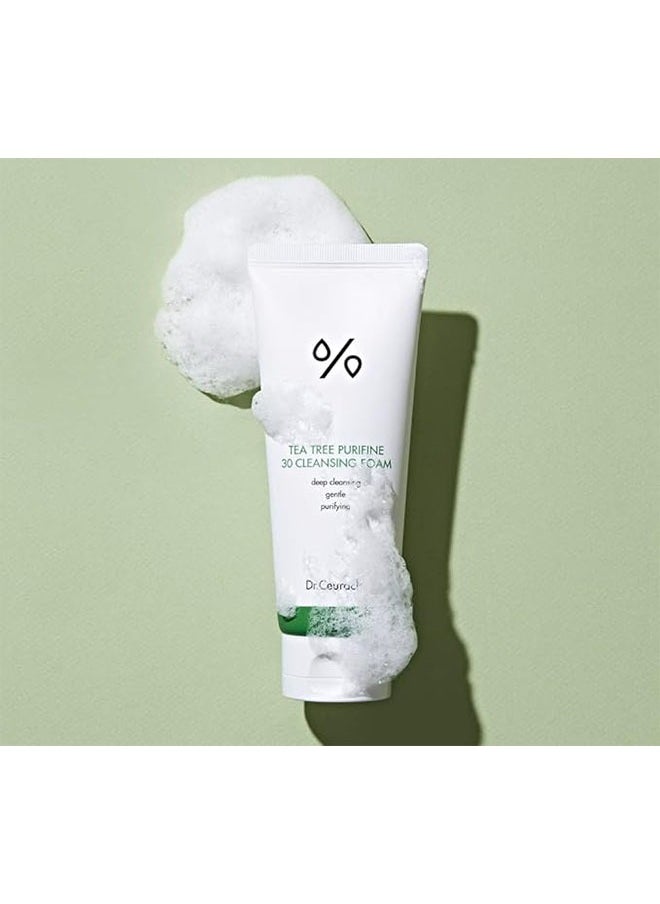 Tea Tree Purifine Cleansing Foam, Mild Gel to Foam Cleanser with Tea Tree Extract, Soothing, Sebum Control, Hydration for Sensitive, Daily Hydrating Skin Anti Acne