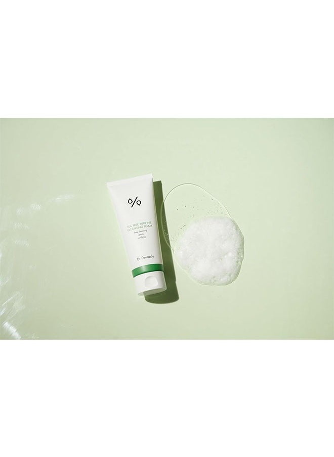 Tea Tree Purifine Cleansing Foam, Mild Gel to Foam Cleanser with Tea Tree Extract, Soothing, Sebum Control, Hydration for Sensitive, Daily Hydrating Skin Anti Acne