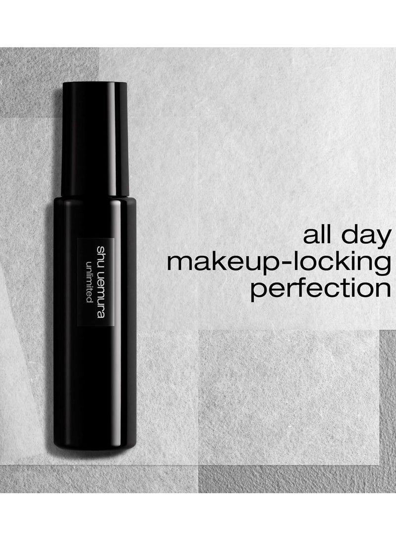 Shu Uemura Unlimited Makeup Fix Mist, Long-Lasting Makeup Setting Spray, Lightweight Formula Provides a Hydrated & Smooth Complexion, 3.4 Fl. Oz.