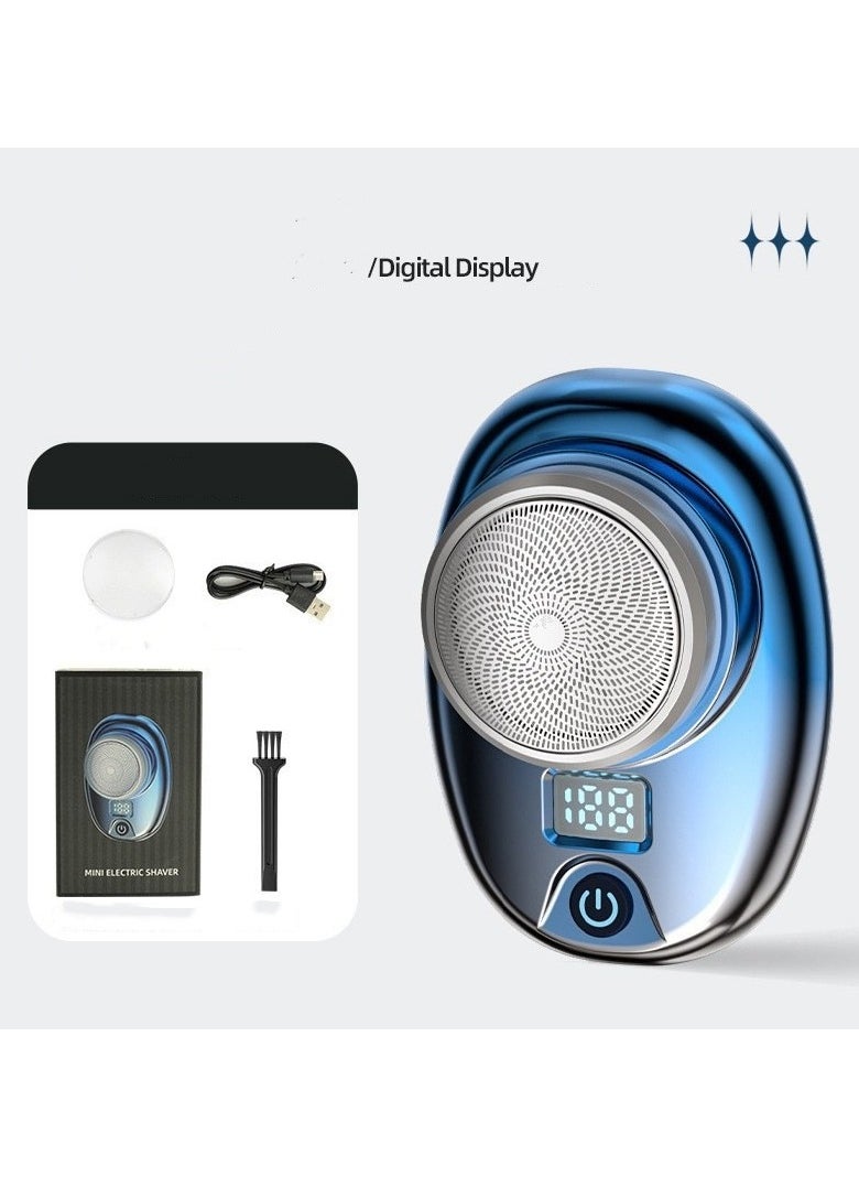 Men's Electric Shaver Magnetic Blade Mini Portable Double Head Beard Shaver