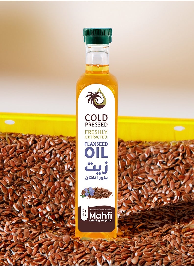 Mahfi Freshly Extracted Cold Pressed Flaxseed Oil