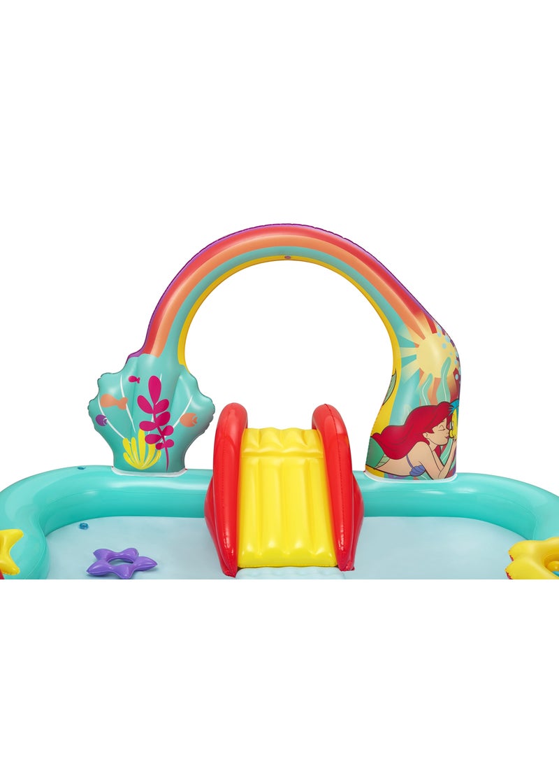 Bestway Inflatable Play Center Little Mermaid 221x193x117cm | Water Play Toys for Toddlers and Kids