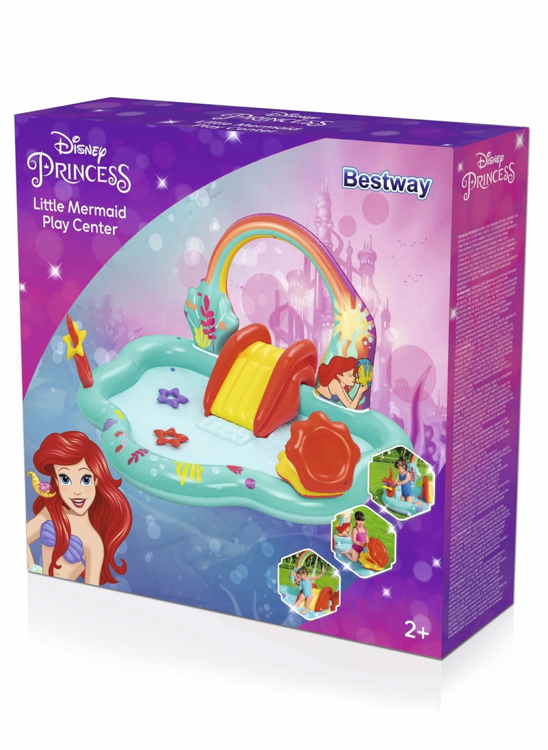 Bestway Inflatable Play Center Little Mermaid 221x193x117cm | Water Play Toys for Toddlers and Kids