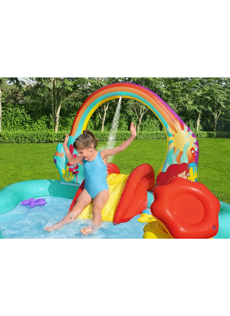 Bestway Inflatable Play Center Little Mermaid 221x193x117cm | Water Play Toys for Toddlers and Kids