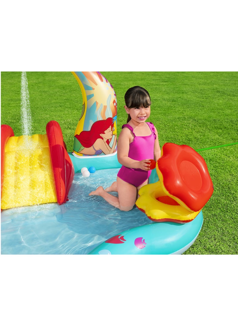Bestway Inflatable Play Center Little Mermaid 221x193x117cm | Water Play Toys for Toddlers and Kids