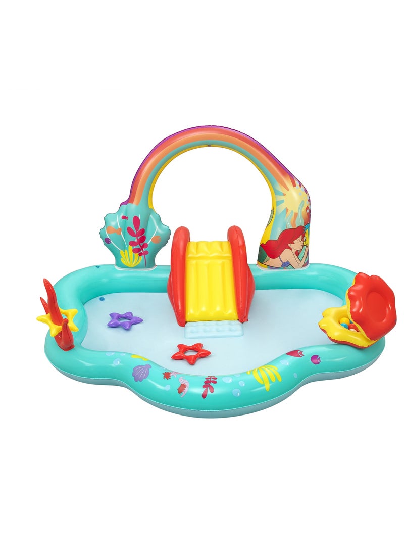 Bestway Inflatable Play Center Little Mermaid 221x193x117cm | Water Play Toys for Toddlers and Kids