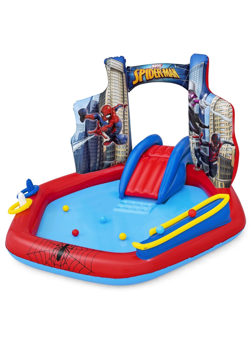 Bestway Inflatable Play Center Spiderman 211x206x127cm | Water Play Toys for Toddlers and Kids