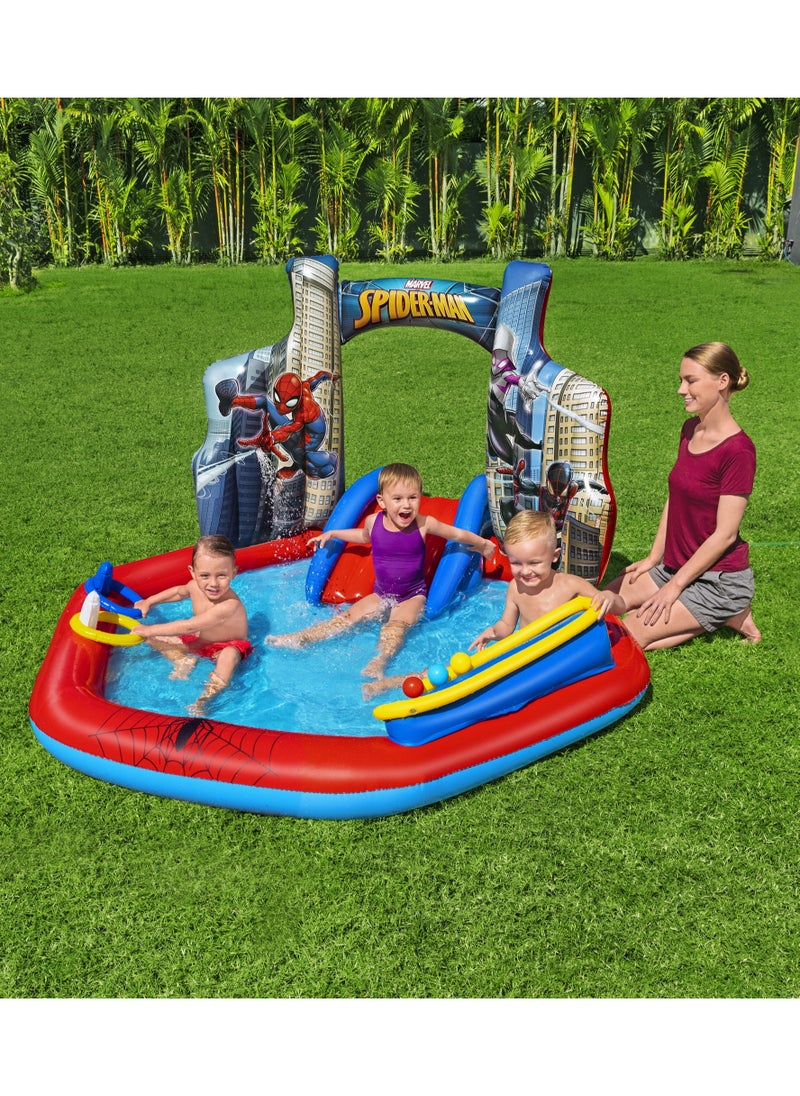 Bestway Inflatable Play Center Spiderman 211x206x127cm | Water Play Toys for Toddlers and Kids
