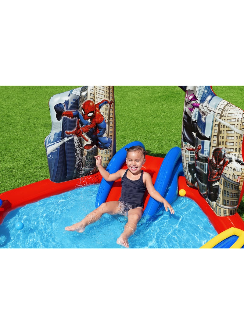 Bestway Inflatable Play Center Spiderman 211x206x127cm | Water Play Toys for Toddlers and Kids