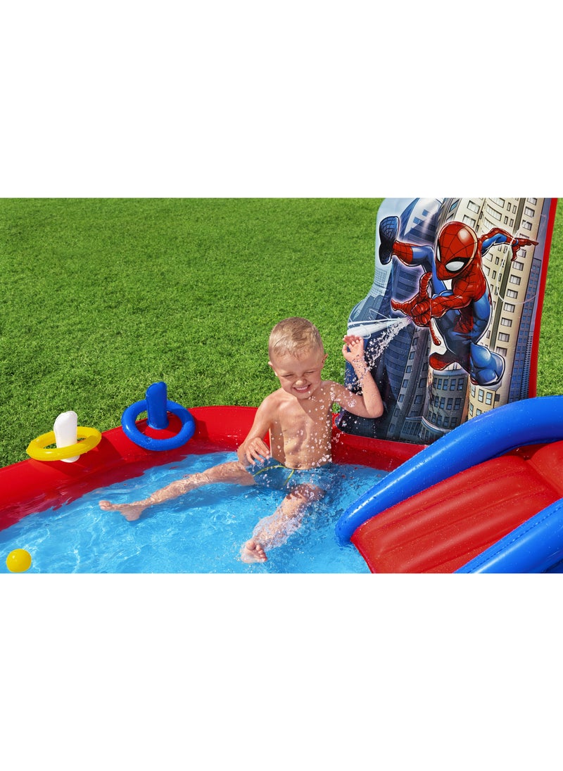 Bestway Inflatable Play Center Spiderman 211x206x127cm | Water Play Toys for Toddlers and Kids