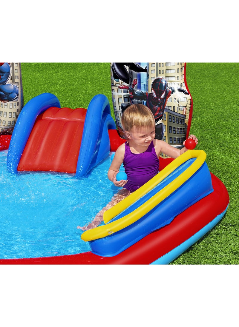 Bestway Inflatable Play Center Spiderman 211x206x127cm | Water Play Toys for Toddlers and Kids