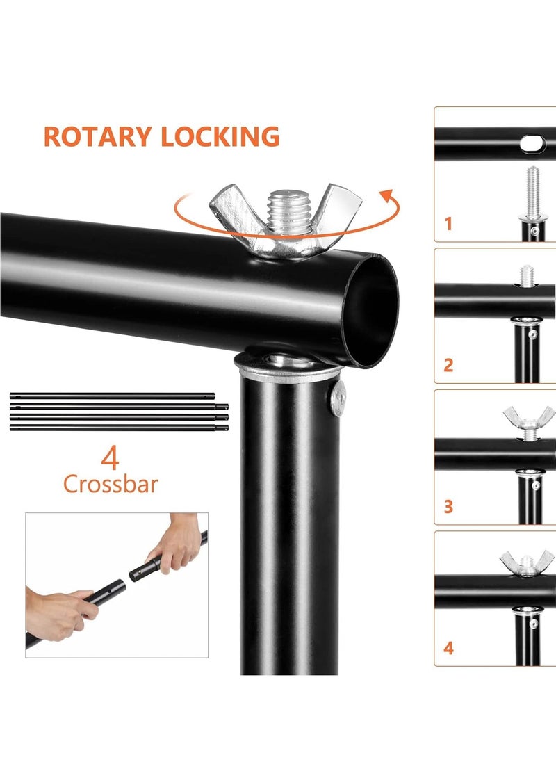 Photo Backdrop Stand Kit Photography Kit Adjustable Background Stand Support System for Studio Photoshoot Photography Backdrop Background Bracket Wedding Party 2 x 3 M