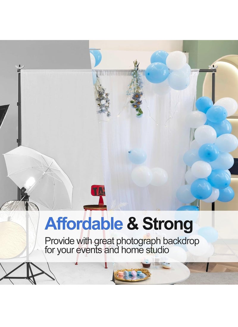 Photo Backdrop Stand Kit Photography Kit Adjustable Background Stand Support System for Studio Photoshoot Photography Backdrop Background Bracket Wedding Party 2 x 3 M