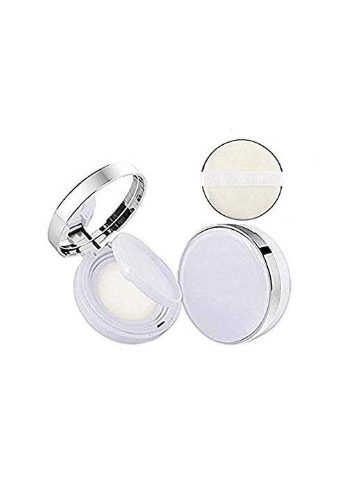 DNHCLL White Empty Luxurious Portable Air Cushion Puff Box BB Cream Container Dressing Case Powder Box with Air Cushion Sponge Powder Puff and Mirror15ml05oz