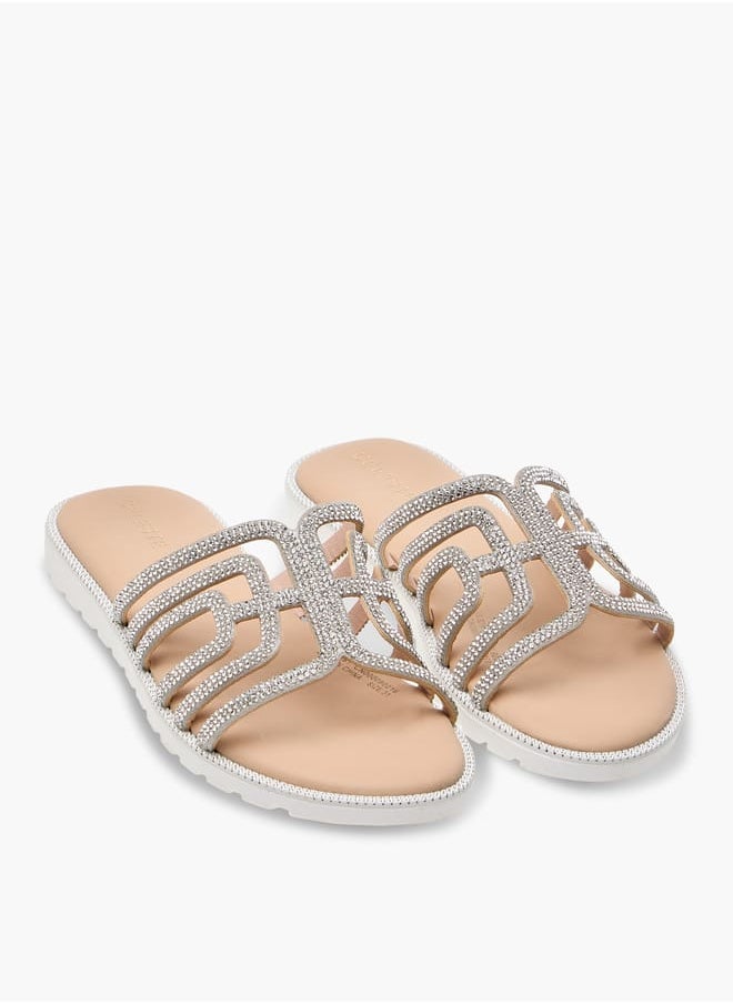 Girl's Embellished Slip-On Sandals