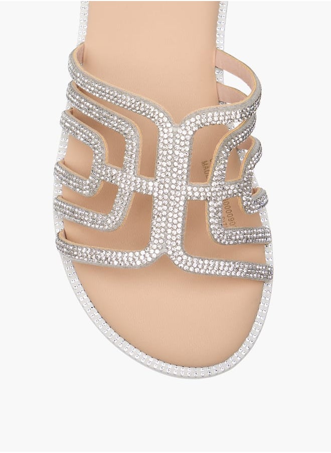 Girl's Embellished Slip-On Sandals