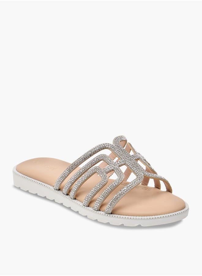 Girl's Embellished Slip-On Sandals
