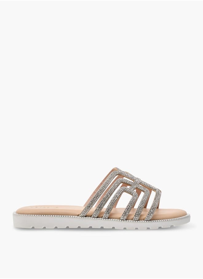 Girl's Embellished Slip-On Sandals