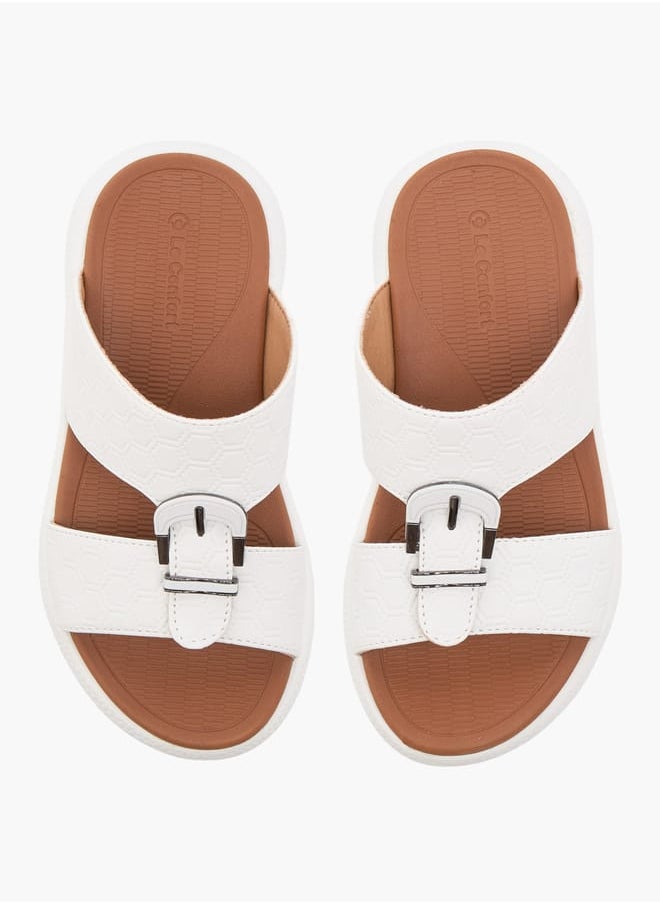 Boys Textured Slip-On Arabic Sandal