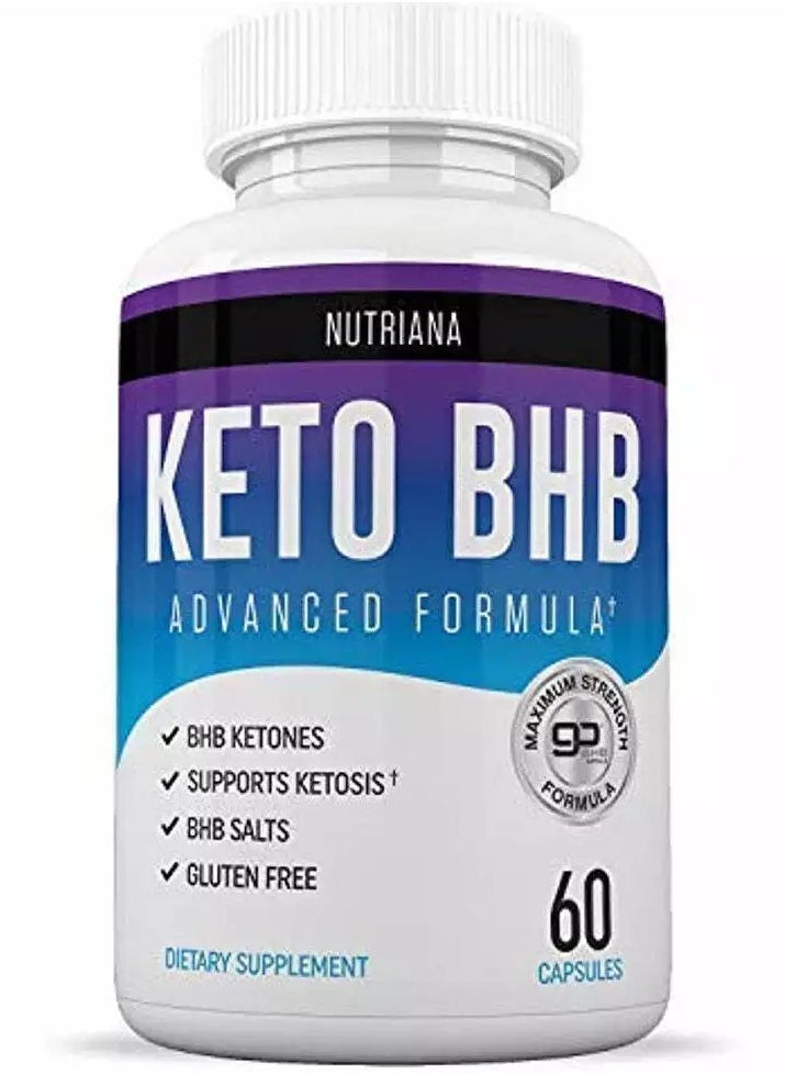 Keto BHB Exogenous Ketones for Men & Women, 60 Capsules