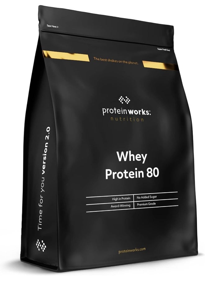 Whey Protein 80 Powder Low Calorie Protein Shake Whey Protein Shake 28 Servings Vanilla Creme 1Kg