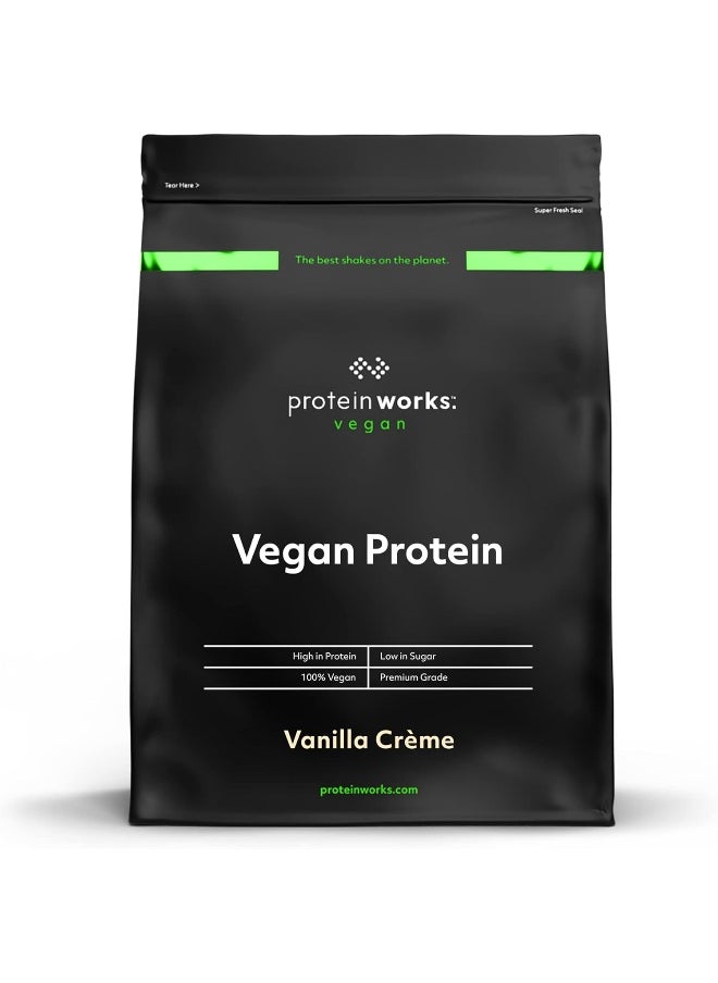 Vegan Powder Plant Based Shake Natural Vegan Gluten Free 66 Servings Vanilla Creme 2Kg