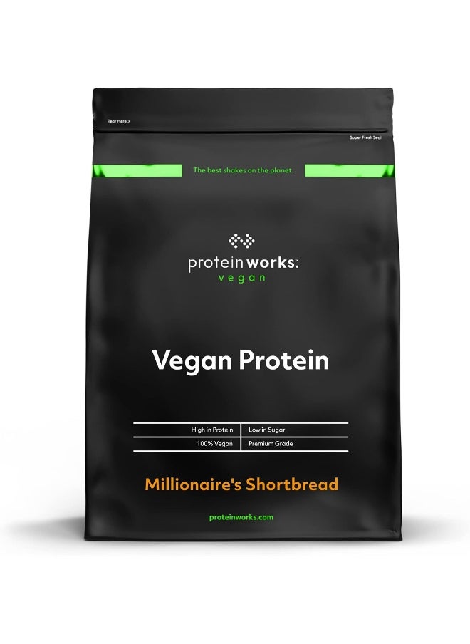 Vegan Powder Plant Based Shake Natural Vegan Gluten Free 66 Servings Millionaire'S Shortbread 2Kg