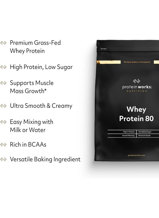 Whey Protein 80 Powder Low Calorie Protein Shake Whey Protein Shake 28 Servings Vanilla Creme 1Kg