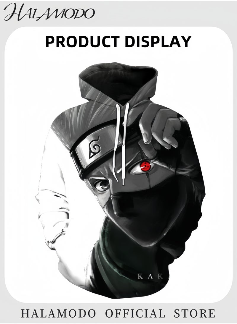 Unisex Hoodies with 3D Printed Cosplay Sweatshirt Novelty Long-Sleeved Tops Fashion Youth Pullovers Casual Sweatshirts Sportswear with Drawstrings & Large Pockets for Men Women Boys Girls