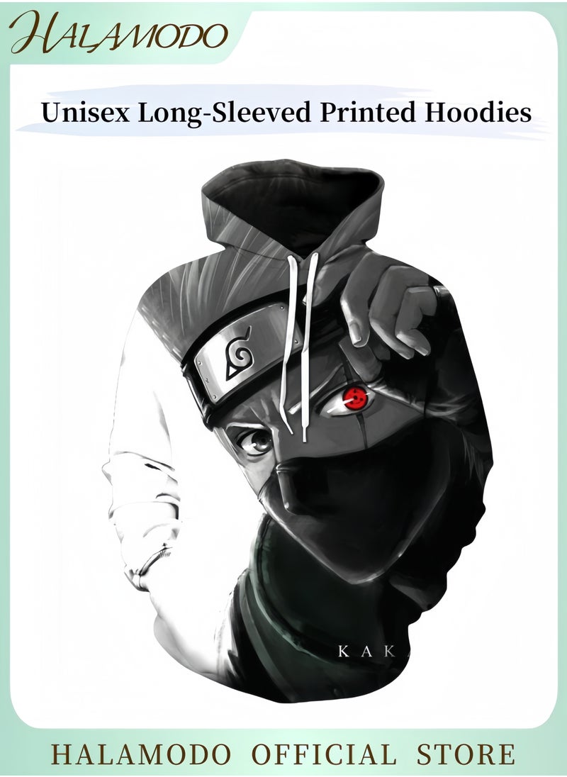 Unisex Hoodies with 3D Printed Cosplay Sweatshirt Novelty Long-Sleeved Tops Fashion Youth Pullovers Casual Sweatshirts Sportswear with Drawstrings & Large Pockets for Men Women Boys Girls