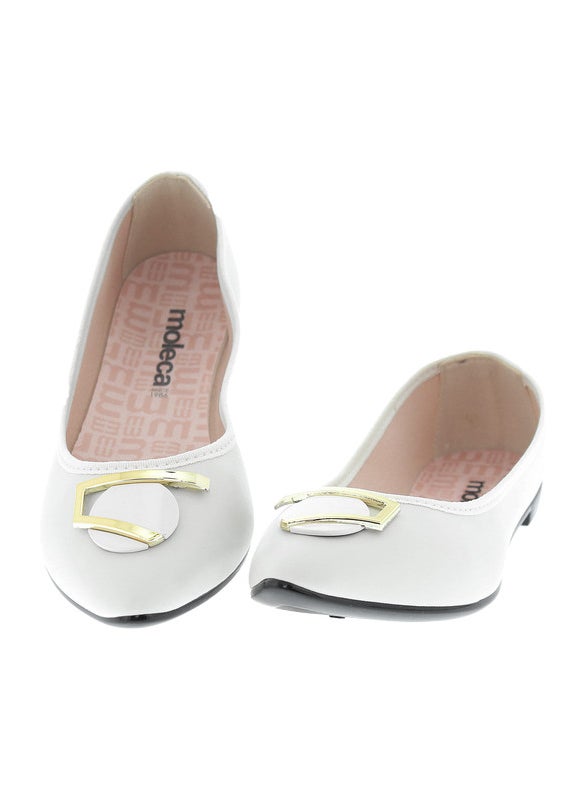 Moleca Ladies Ballerinas Off White | Made In Brazil